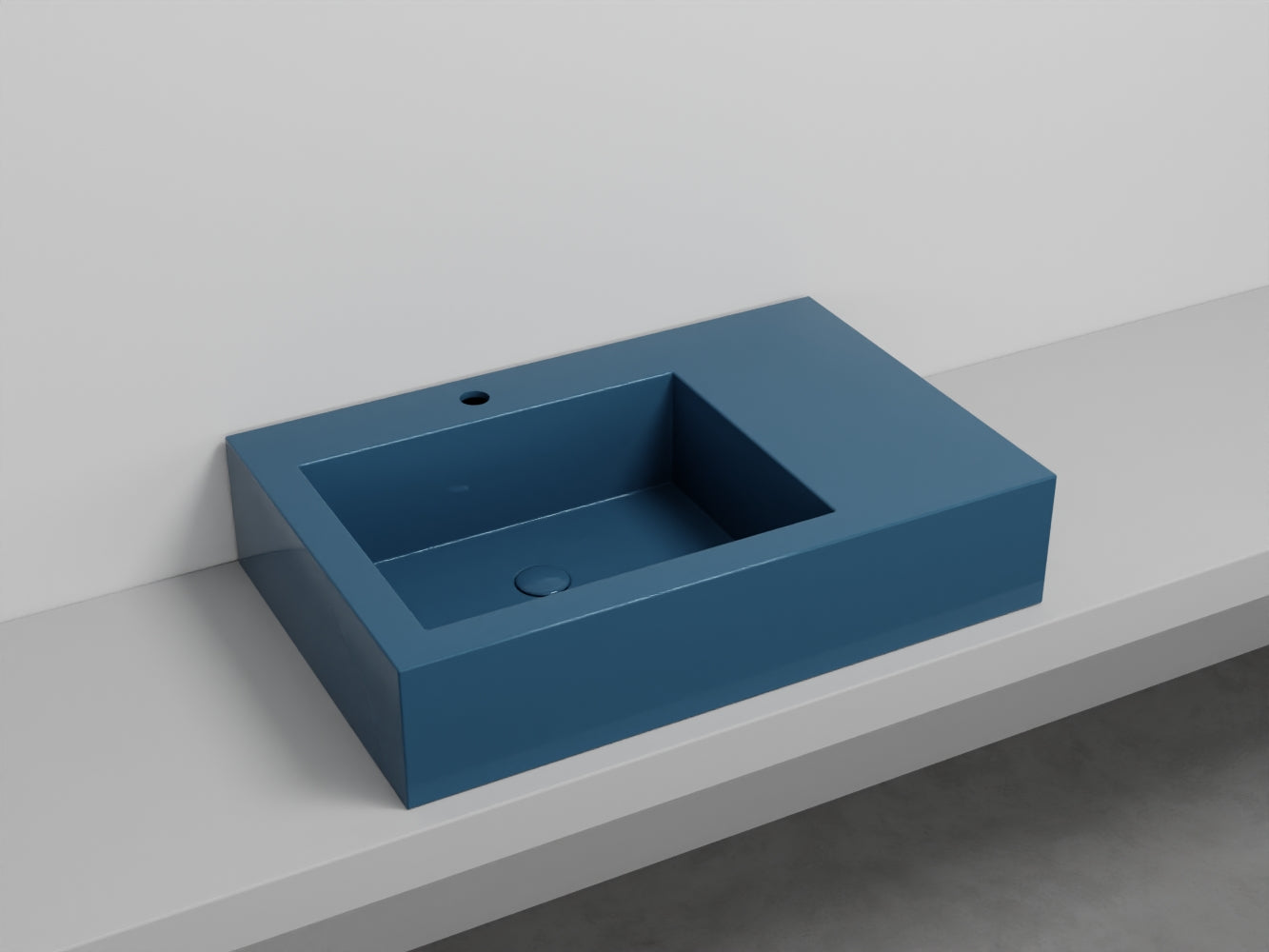 # LAVABO NARCISO MINI SINISTRO - CIELO lavandino in ceramica dal design raffinato e funzionale
