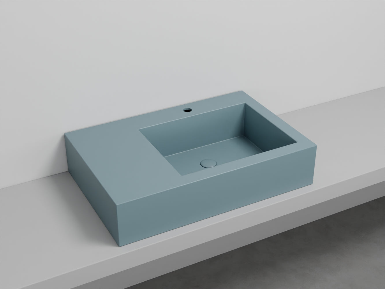 # LAVABO NARCISO MINI DESTRO - CIELO lavandino in ceramica dal design raffinato e funzionale