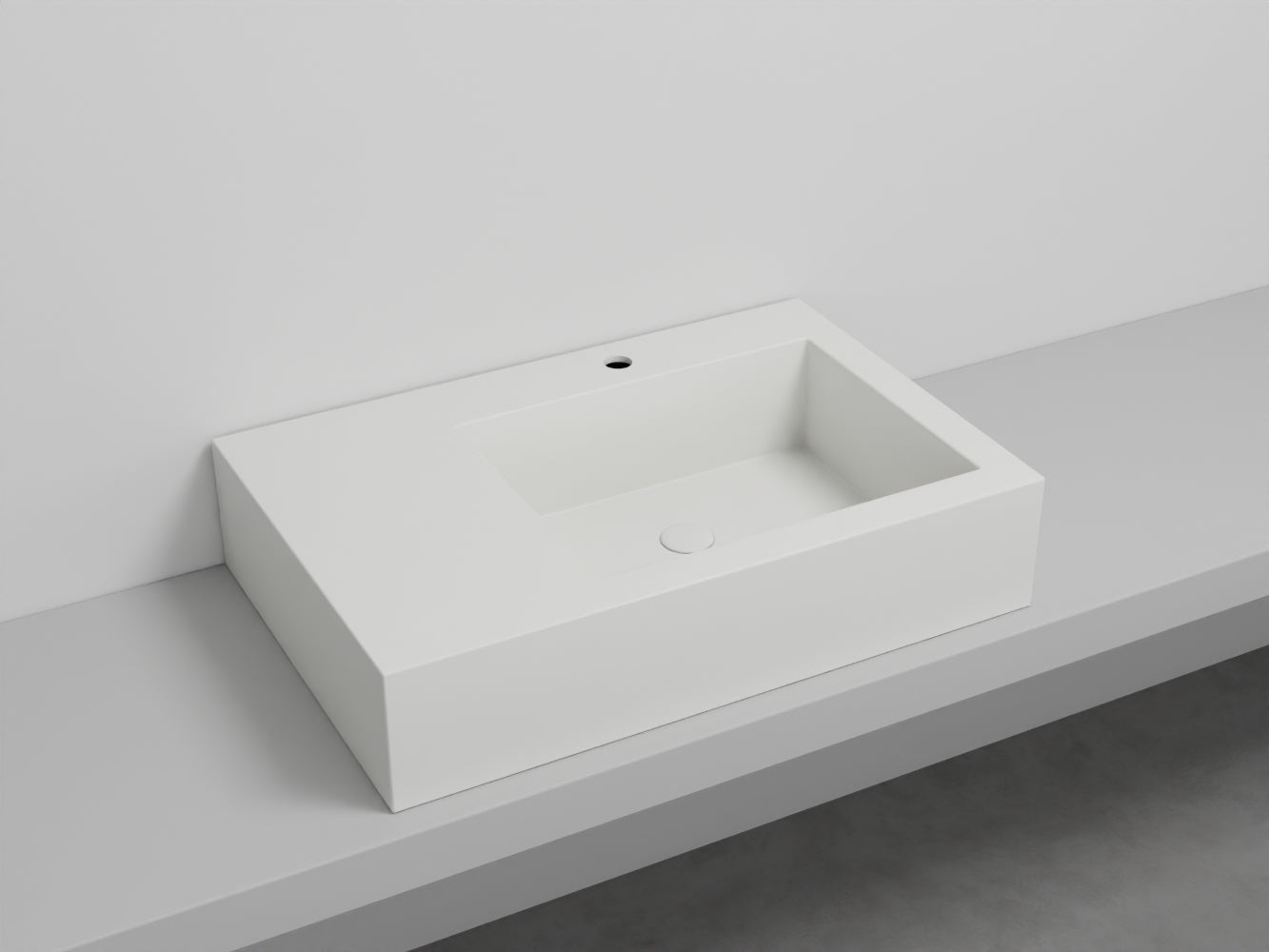 # LAVABO NARCISO MINI DESTRO - CIELO lavandino in ceramica dal design raffinato e funzionale