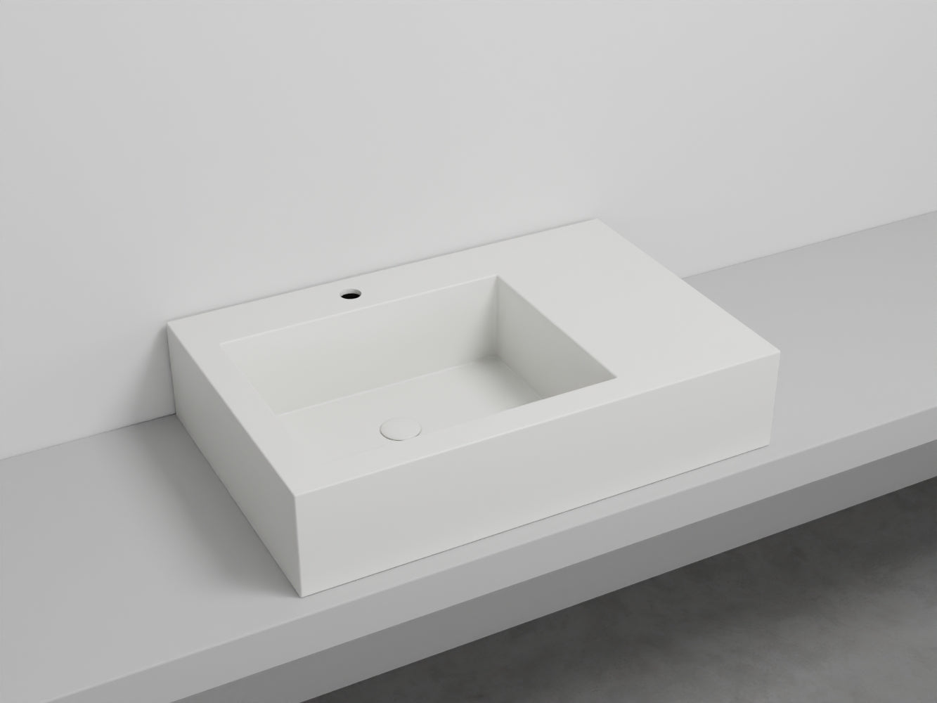 # LAVABO NARCISO MINI SINISTRO - CIELO lavandino in ceramica dal design raffinato e funzionale