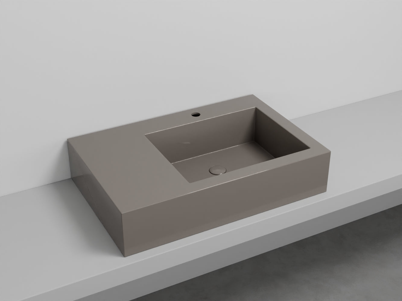 # LAVABO NARCISO MINI DESTRO - CIELO lavandino in ceramica dal design raffinato e funzionale