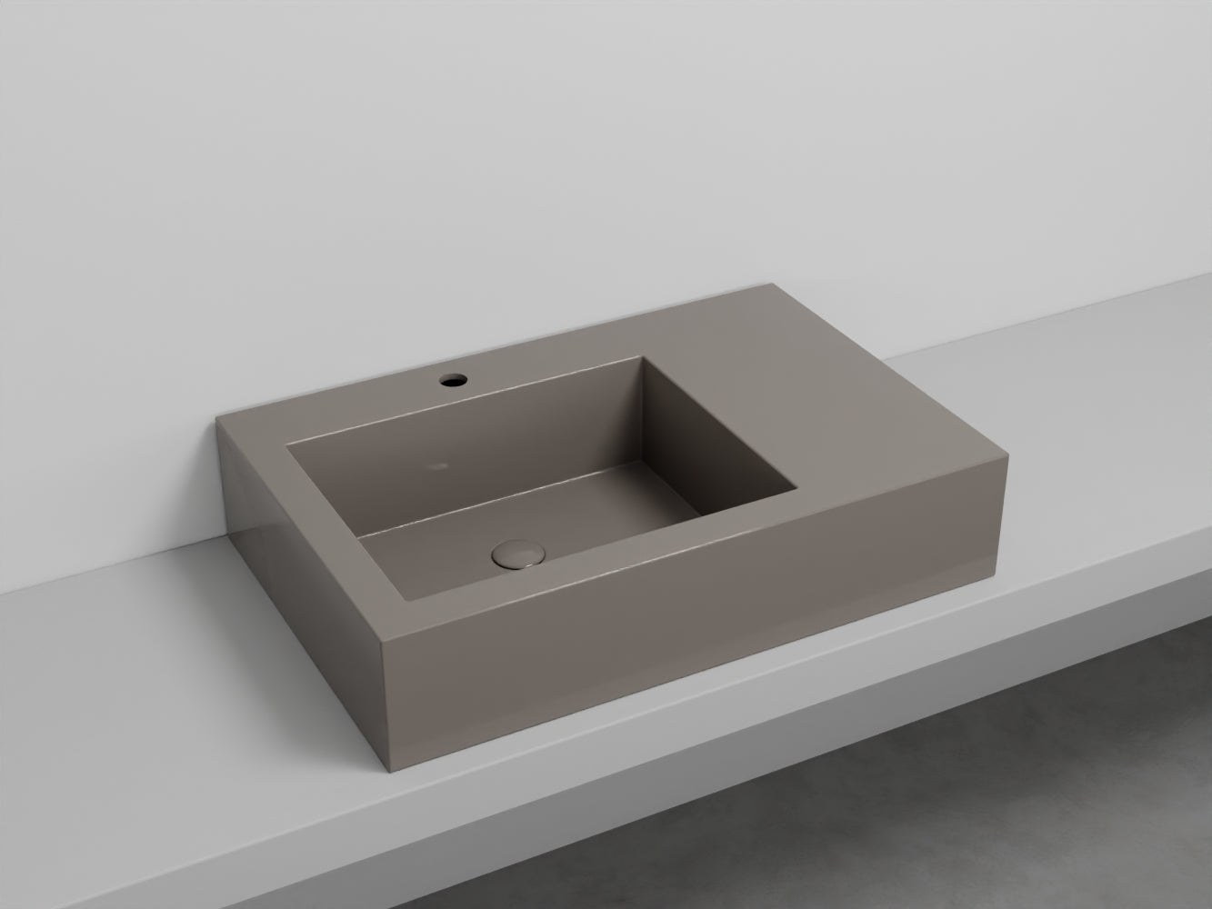 # LAVABO NARCISO MINI SINISTRO - CIELO lavandino in ceramica dal design raffinato e funzionale