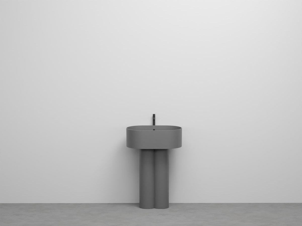 # LAVABO OVALE MONOFORO CON COLONNA BINATA OTIS - CIELO crea un perfetto equilibrio tra funzionalità e stile