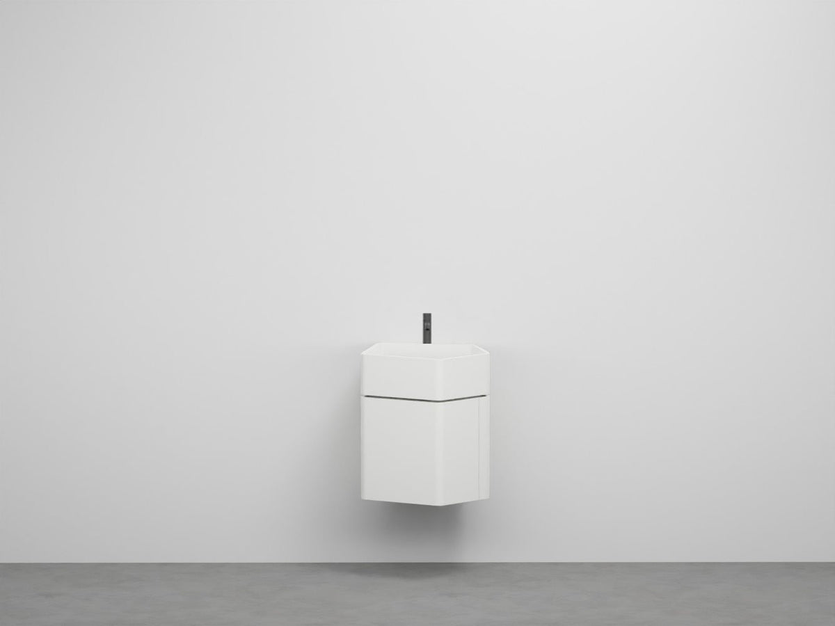 # MOBILE KANTO CON LAVABO con TROPPOPIENO da 50cm - CIELO salvaspazio elegante e finiture personalizzabili Made in Italy