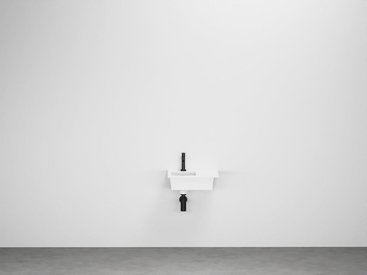# LAVABO SOSPESO ERA 45 con BACINO SINISTRO - CIELO in ceramica dal design compatto e moderno