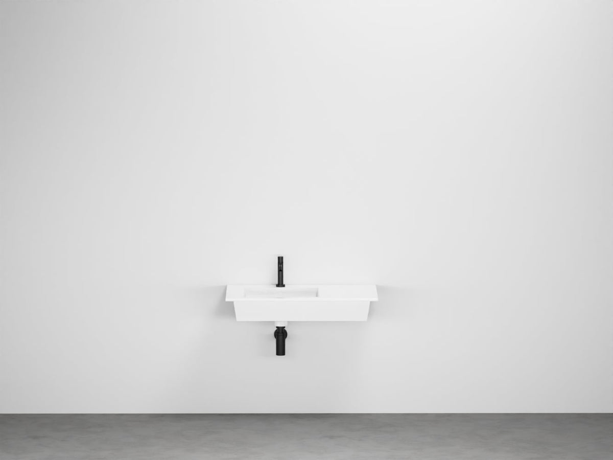 # LAVABO SOSPESO ERA 80 con BACINO SINISTRO - CIELO arredo bagno dal design moderno