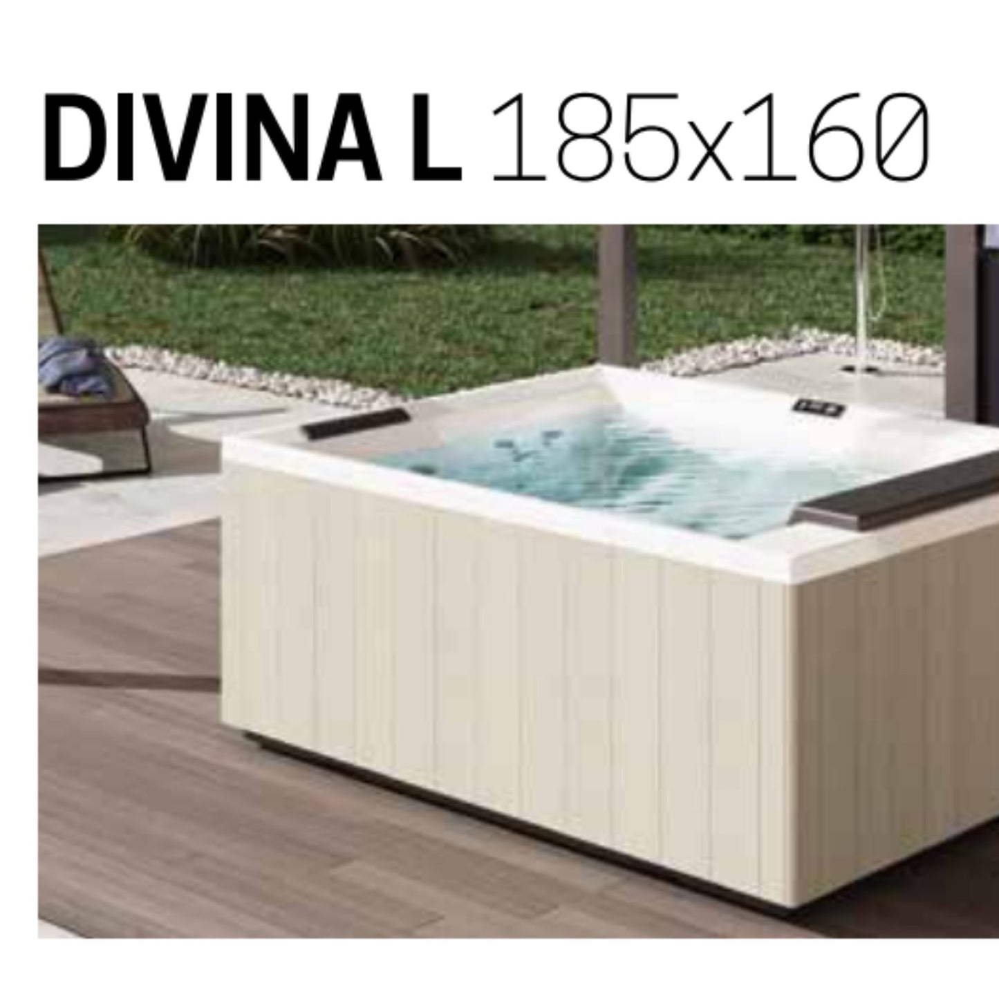 # MINIPISCINA IDROMASSAGGIO da esterno DIVINA L SPA - NOVELLINI Vasca idromassaggio da esterno