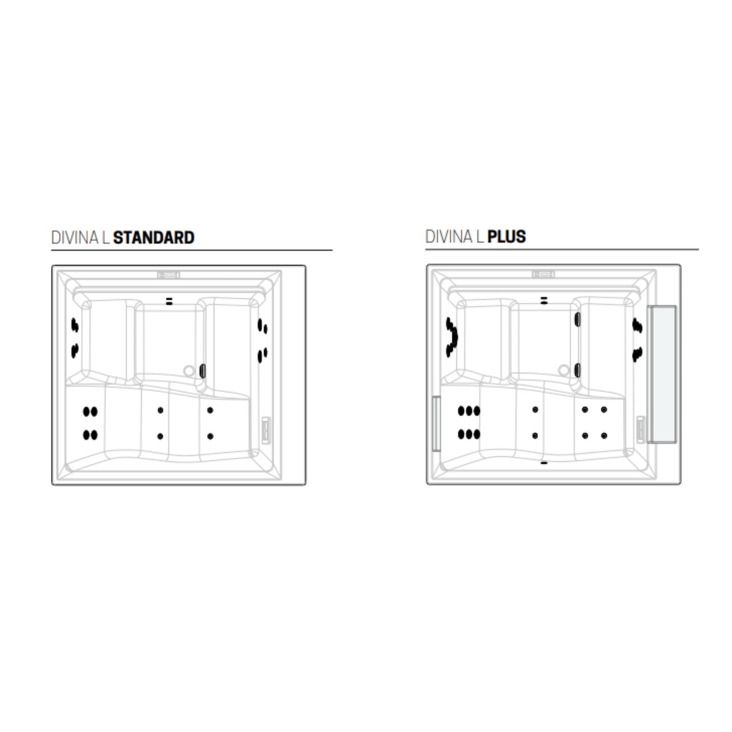 # MINIPISCINA IDROMASSAGGIO da esterno DIVINA L SPA - NOVELLINI Vasca idromassaggio da esterno