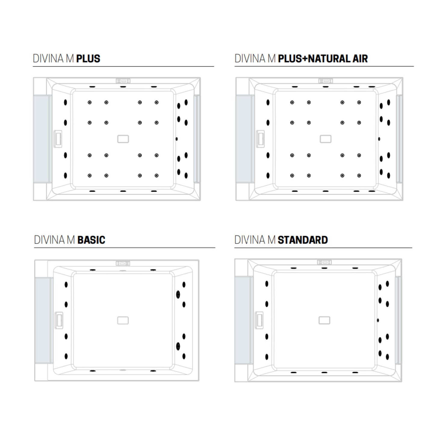# MINIPISCINA IDROMASSAGGIO da esterno DIVINA M SPA - NOVELLINI Vasca idromassaggio da esterno