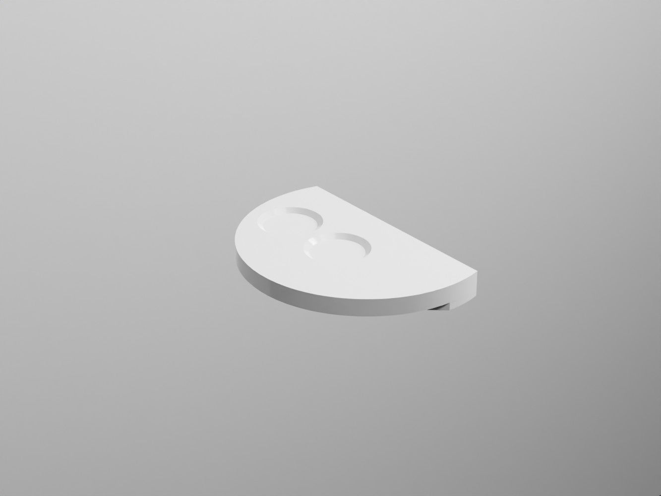 # MENSOLA SEMICERCHIO OTIS in ceramica - CIELO elegante complemento d’arredo per il bagno dal design curvo moderno
