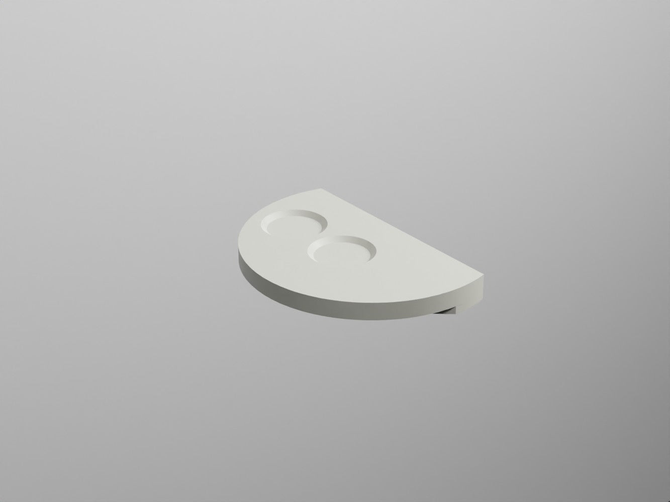 # MENSOLA SEMICERCHIO OTIS in ceramica - CIELO elegante complemento d’arredo per il bagno dal design curvo moderno