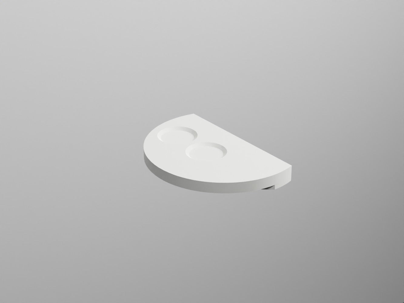 # MENSOLA SEMICERCHIO OTIS in ceramica - CIELO elegante complemento d’arredo per il bagno dal design curvo moderno