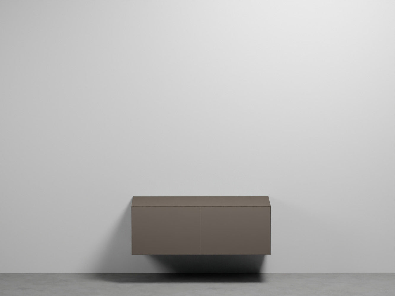 # MOBILE SOSPESO DELFO 113 con FRONTALE CASSETTI LISCIO SENZA FORI - CIELO per bagno