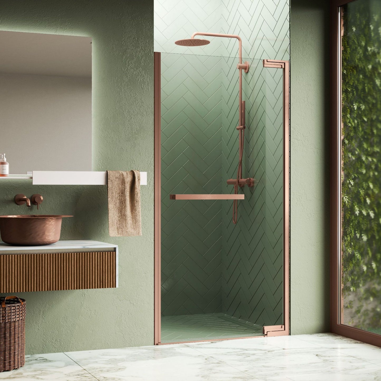 # BOX DOCCIA N180 1B - NOVELLINI box bagno elegante con chiusura magnetica soft closing