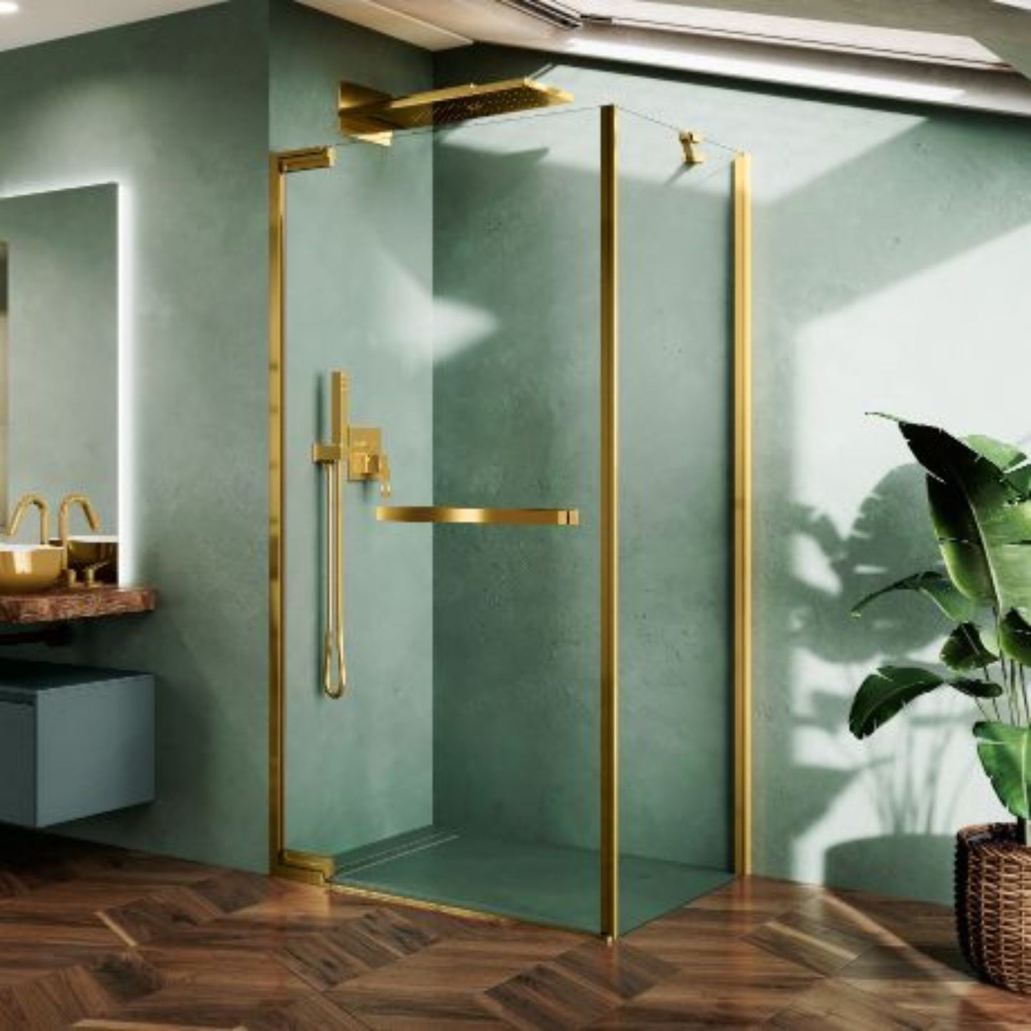 # BOX DOCCIA N180 G+F - NOVELLINI box bagno elegante con chiusura magnetica soft closing