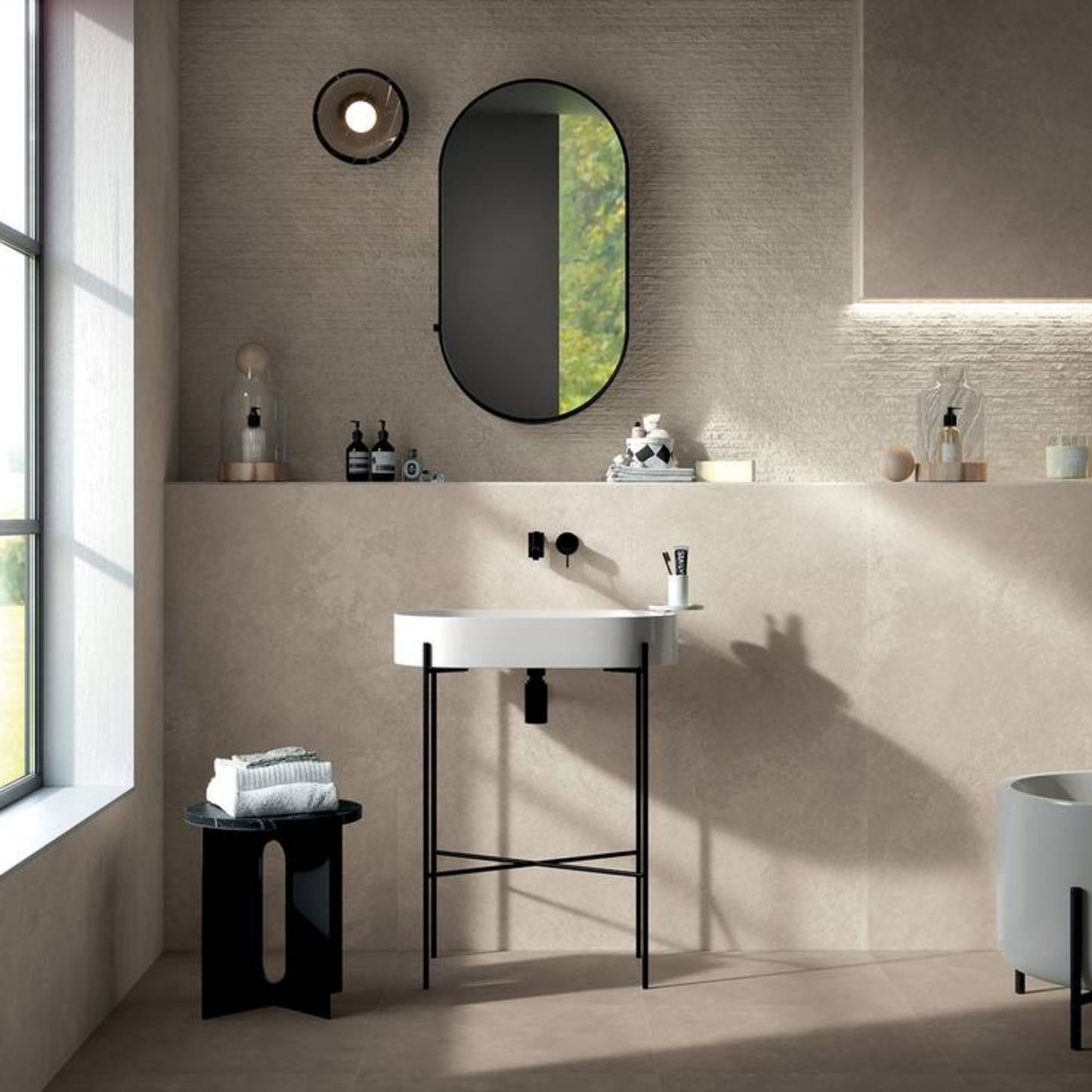 # NOBU - FAP CERAMICA eleganza naturale in gres porcellanato effetto pietra