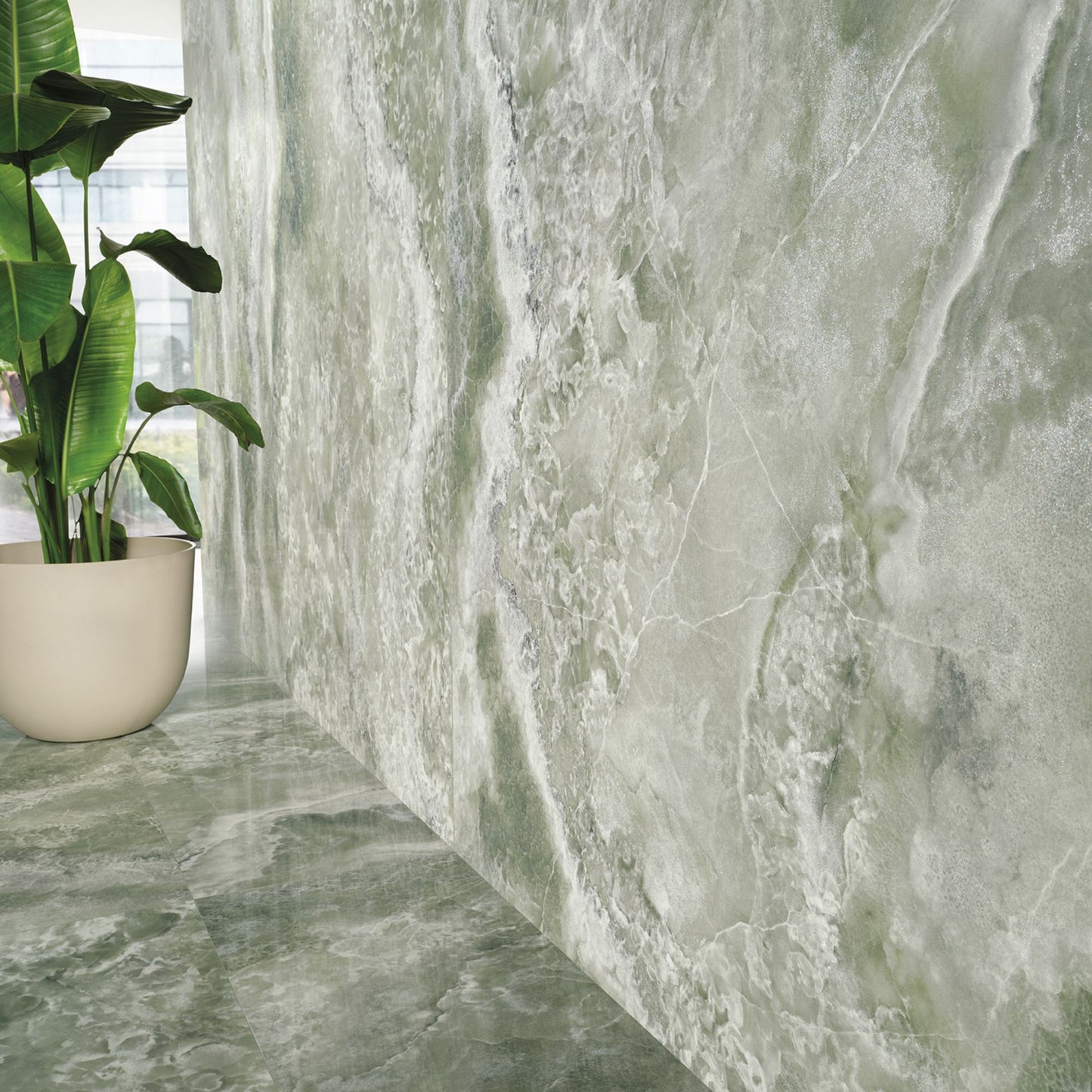 # ONYX DIAMOND Gres porcellanato effetto onice - TAGINA Superfici con microcristalli brillanti e tecnologia Diamond Shard Effect