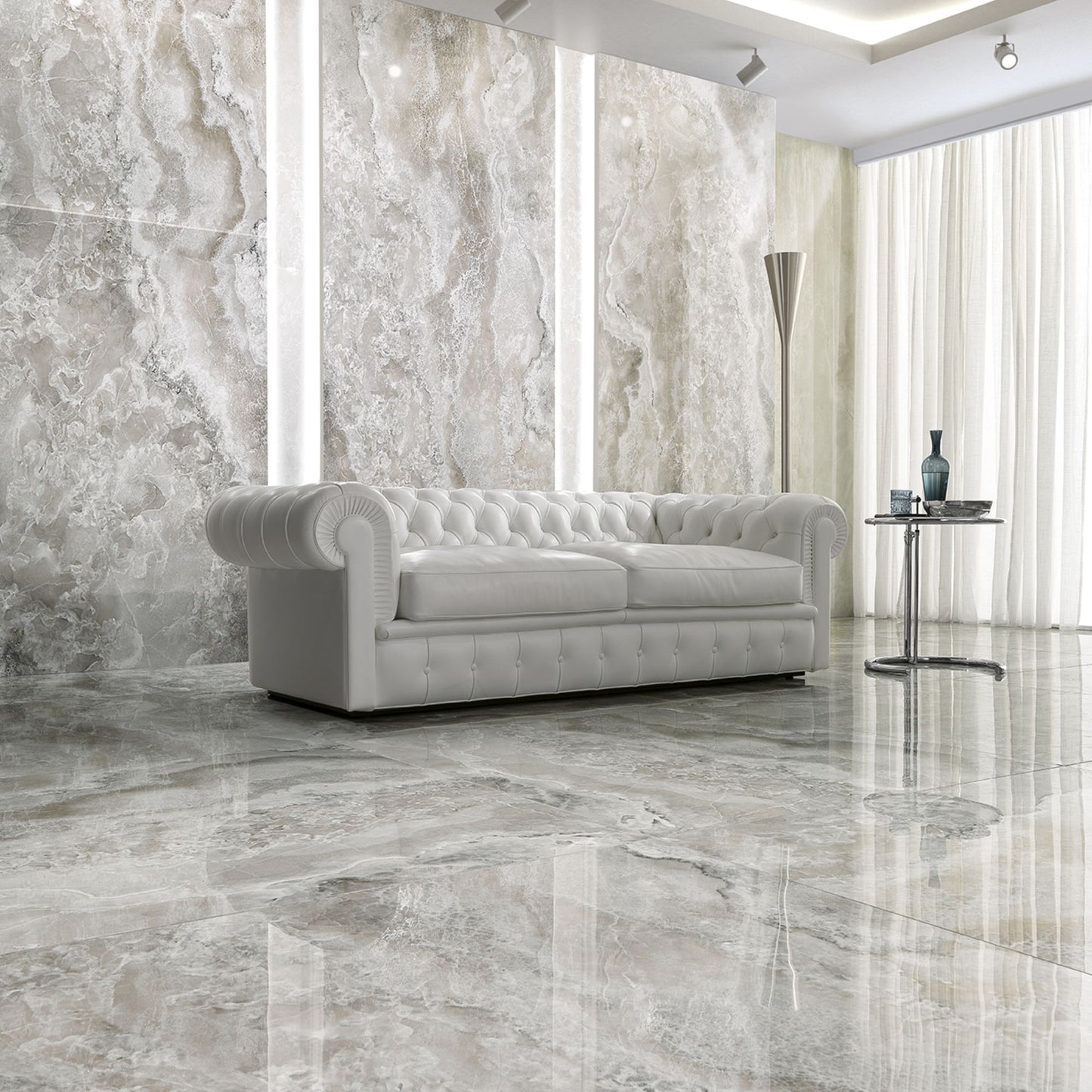 # ONYX DIAMOND Gres porcellanato effetto onice - TAGINA Superfici con microcristalli brillanti e tecnologia Diamond Shard Effect