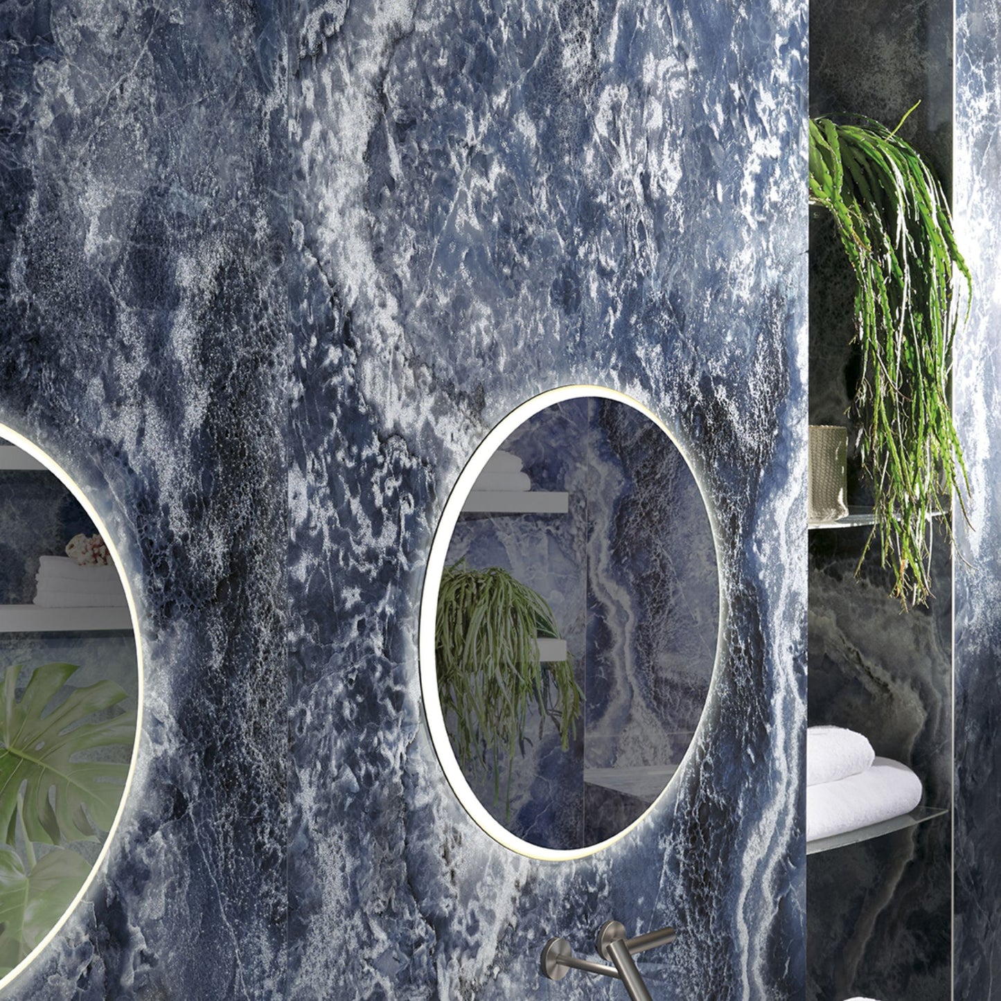 # ONYX DIAMOND Gres porcellanato effetto onice - TAGINA Superfici con microcristalli brillanti e tecnologia Diamond Shard Effect