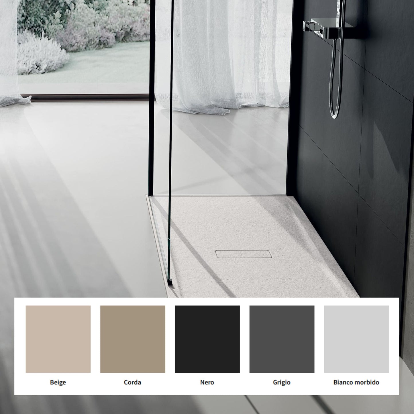 # PIATTO DOCCIA Custom Touch - NOVELLINI il primo piatto in acrilico al mondo