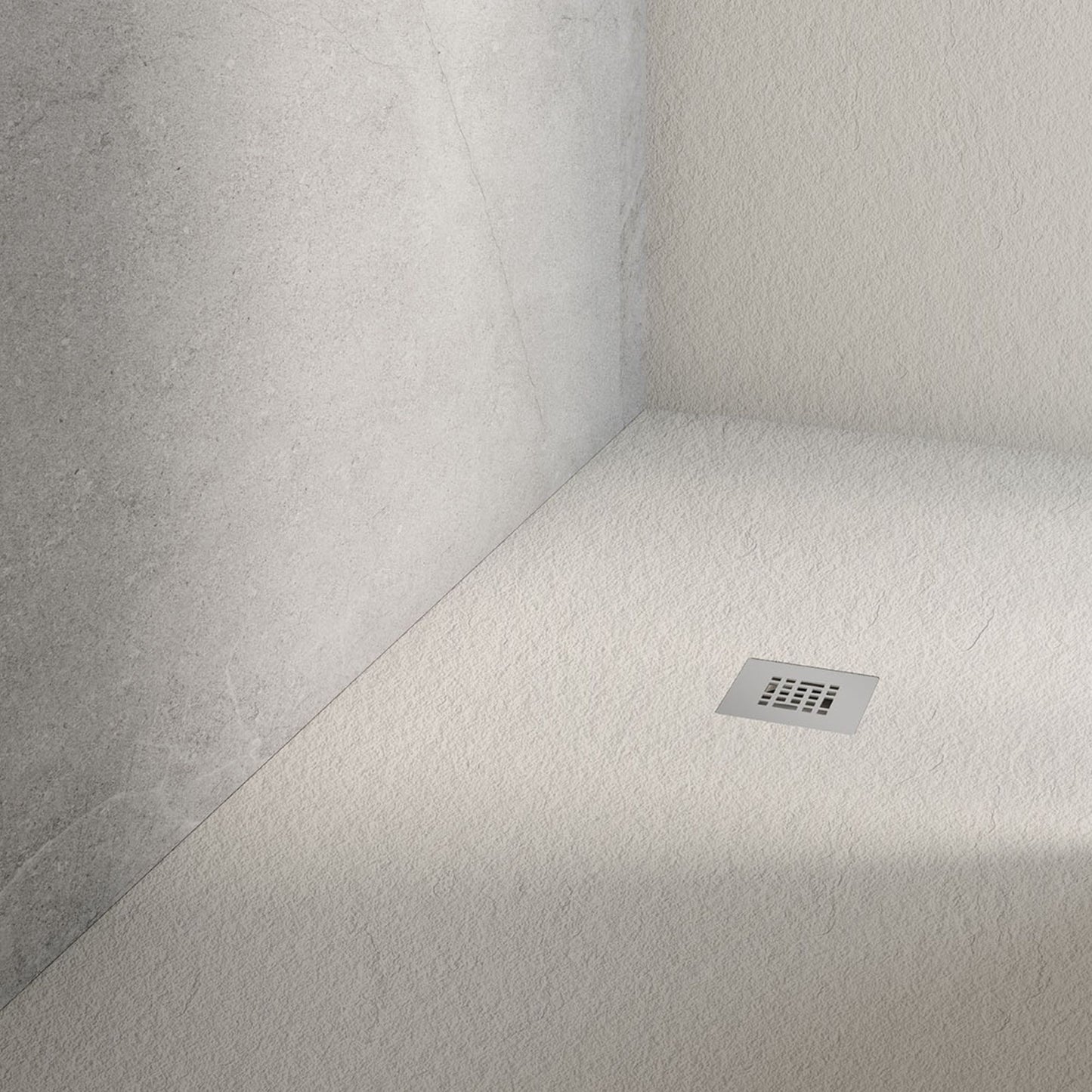 # PIATTO DOCCIA ESSENTIAL effetto pietra Pizarra - FIORA BATH dal design minimale e funzionale