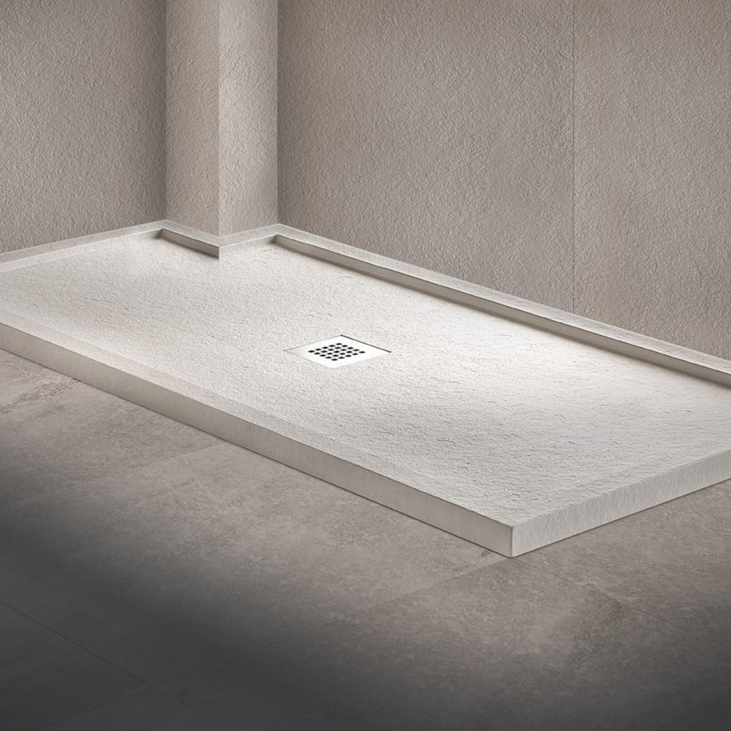 # PIATTO DOCCIA SILEX BORDATO design su misura - FIORA BATH con bordo perimetrale