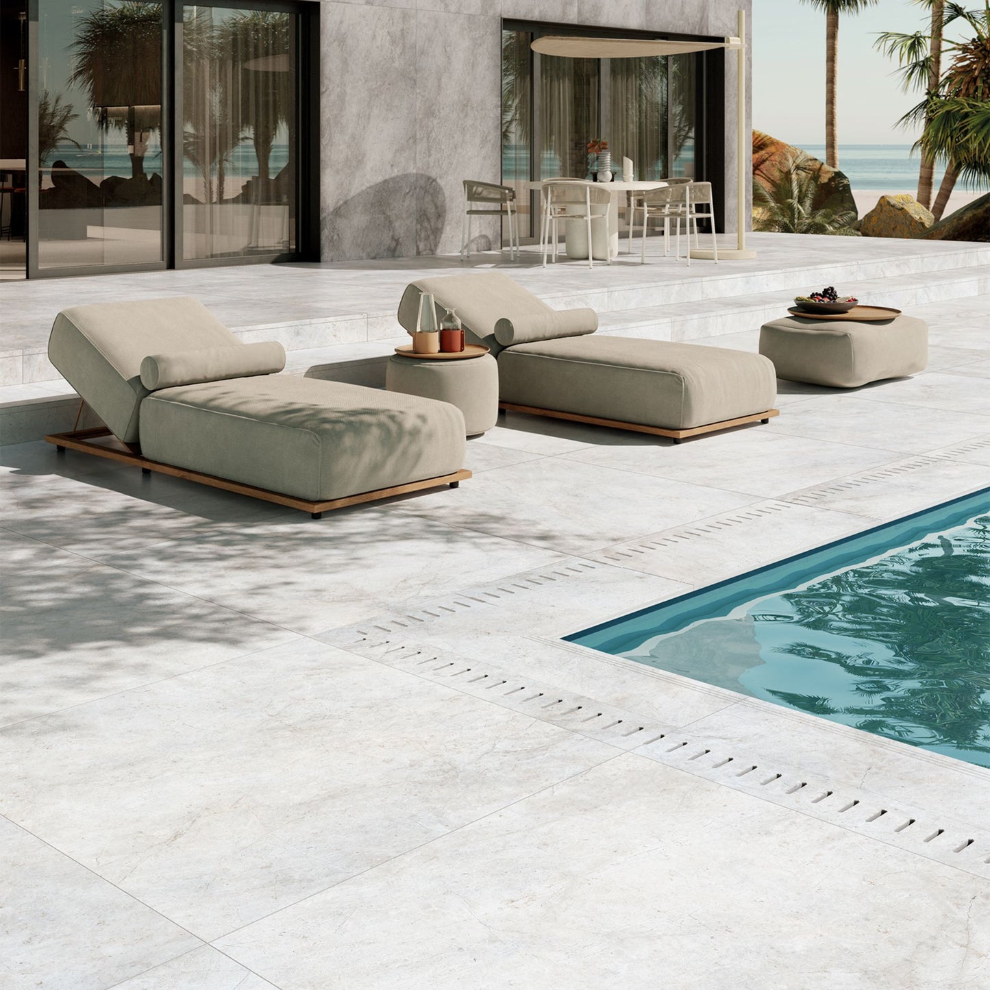 # PIETRA D'ORVIETO Gres effetto pietra realistica - TAGINA piastrelle con finiture indoor outdoor