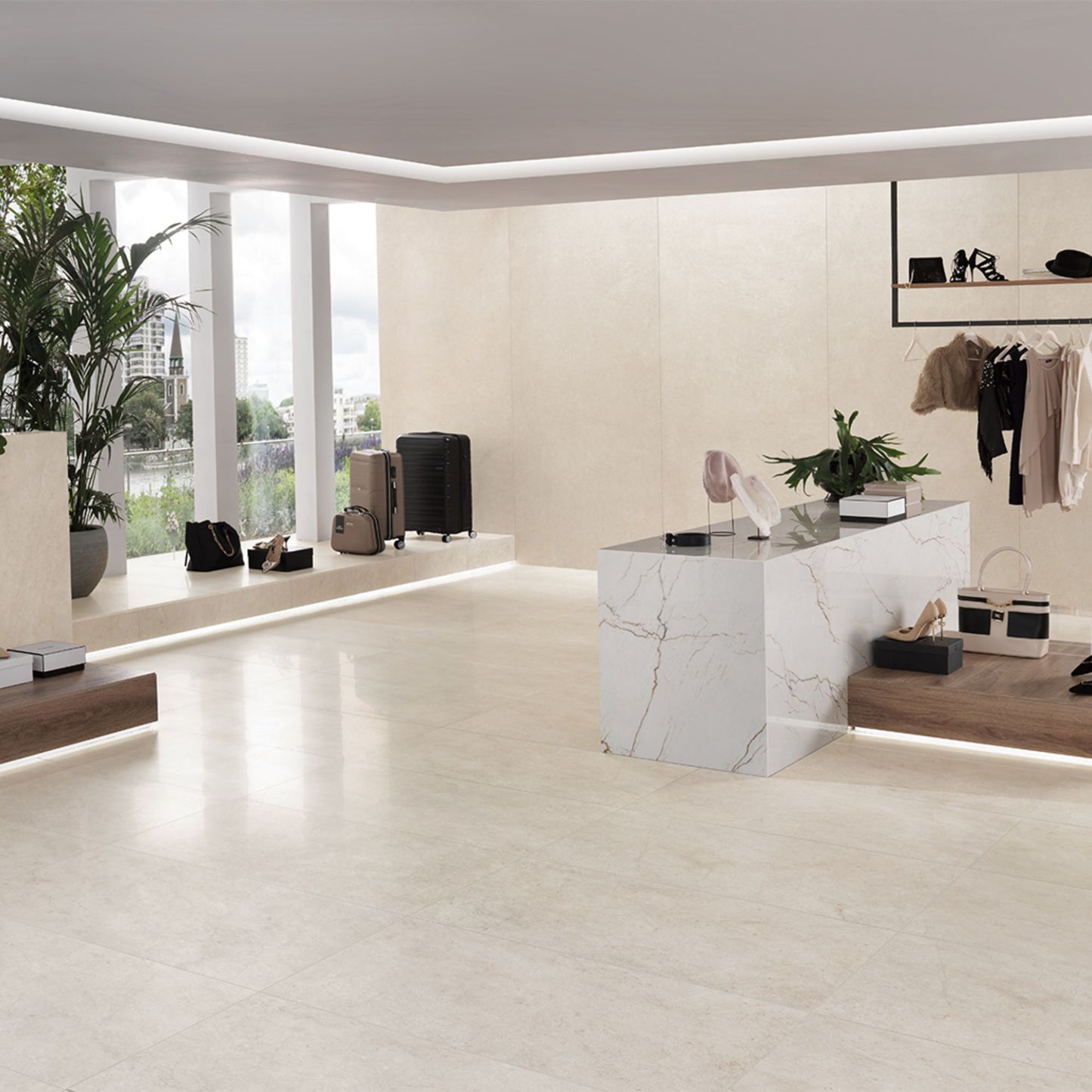 # PIETRA D'ORVIETO Gres effetto pietra realistica - TAGINA piastrelle con finiture indoor outdoor