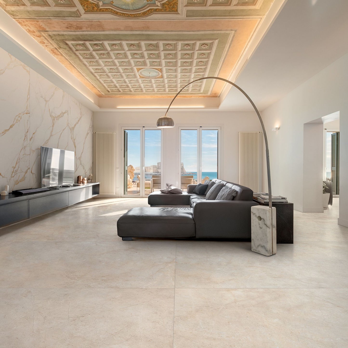 # PIETRA D'ORVIETO Gres effetto pietra realistica - TAGINA piastrelle con finiture indoor outdoor