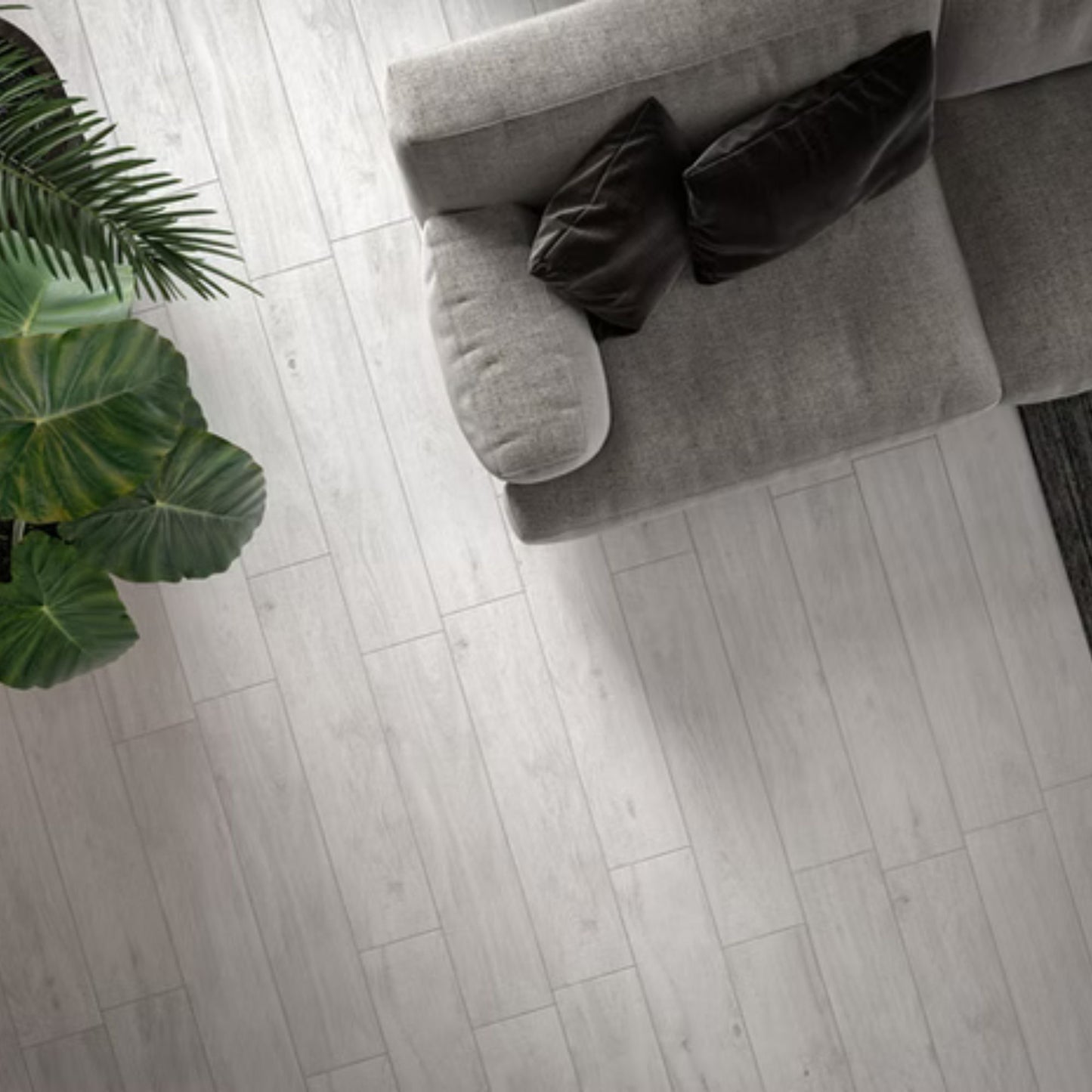 Piastrella OAK WHITE 20x90mm - IDEA CERAMICA gres effetto legno naturale, finitura elegante per pavimenti