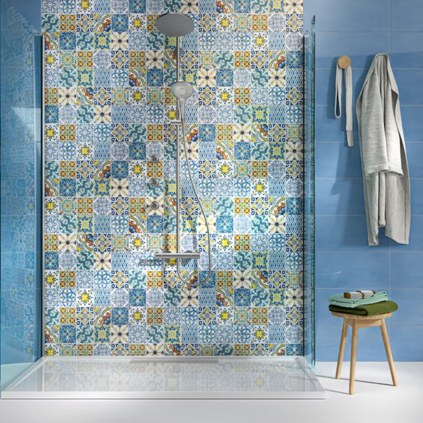 Piastrella PORTOFINO AZZURRO 25x60mm - IDEA CERAMICA Gres porcellanato per rivestimenti bagno e cucina