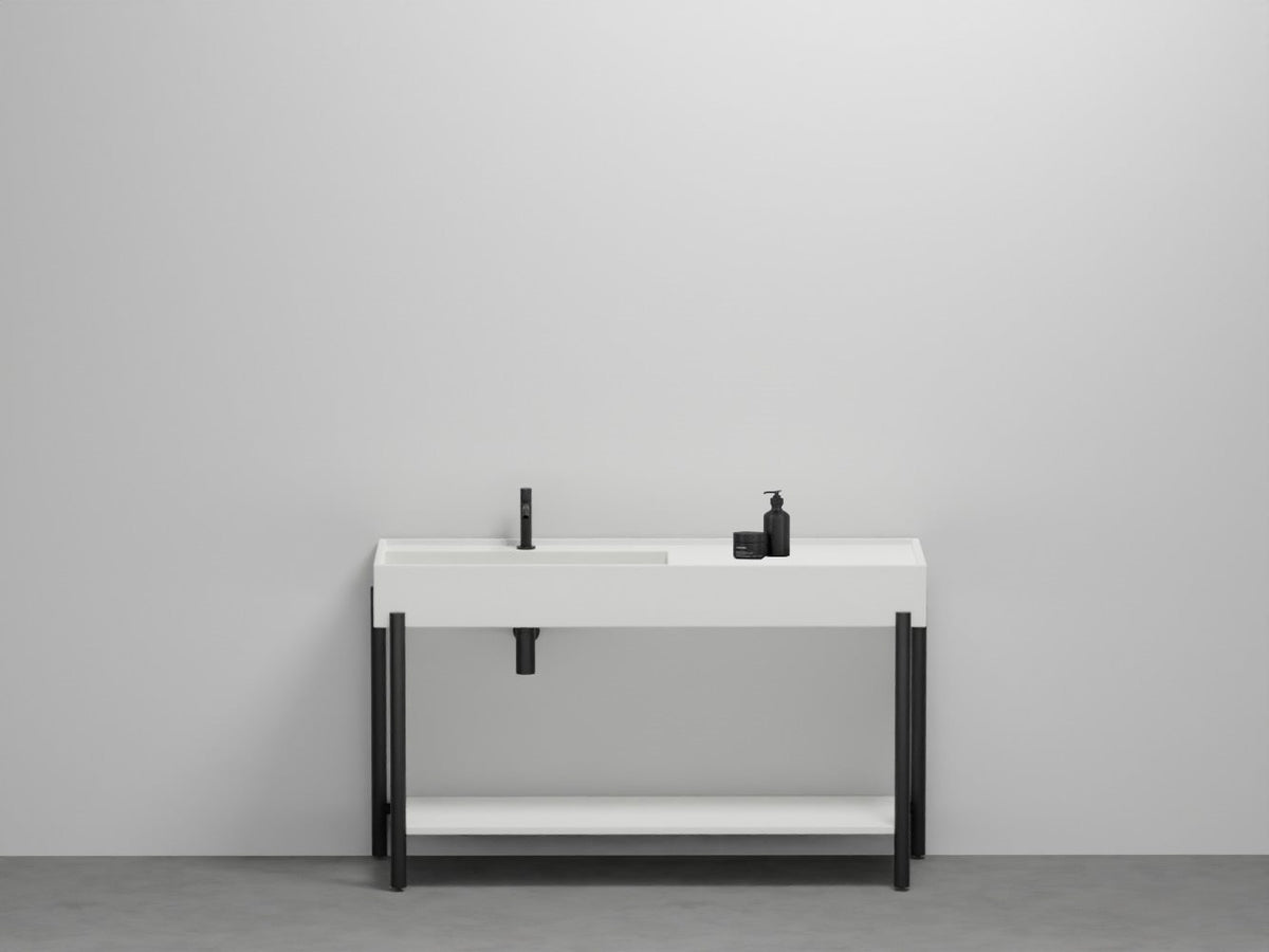 # LAVABO PLINIO 140 CON PIANO in ceramica - CIELO finiture pregiate e stile moderno per bagno di lusso