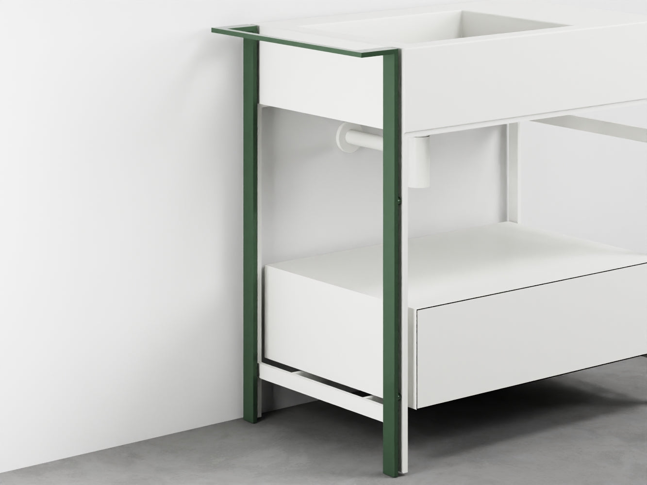 # PORTASCIUGAMANI LATERALE NARCISO - CIELO complemento d'arredo elegante per bagno