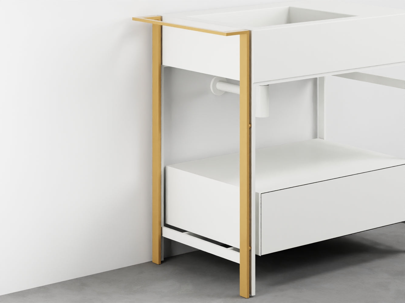 # PORTASCIUGAMANI LATERALE NARCISO - CIELO complemento d'arredo elegante per bagno