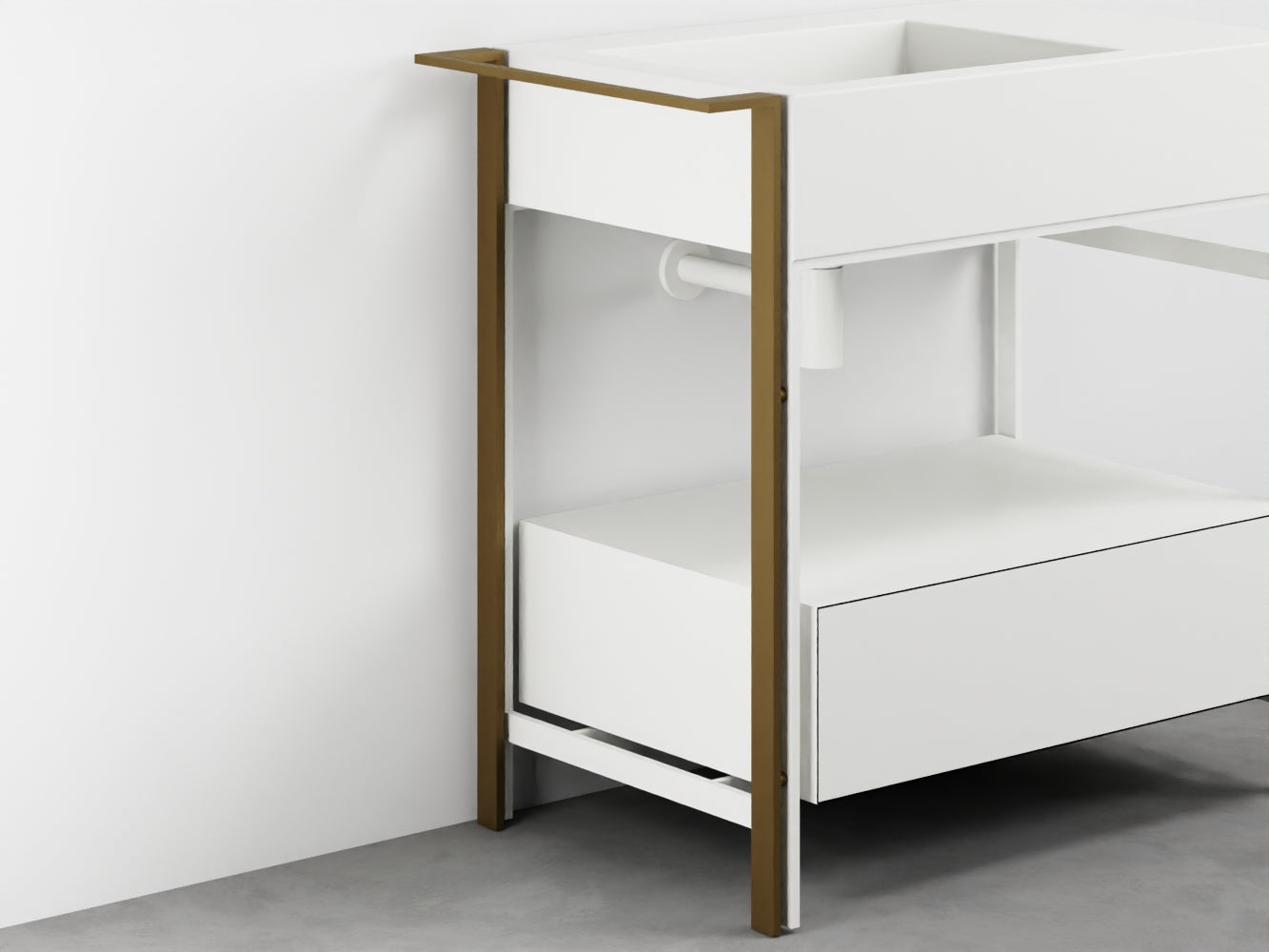 # PORTASCIUGAMANI LATERALE NARCISO - CIELO complemento d'arredo elegante per bagno