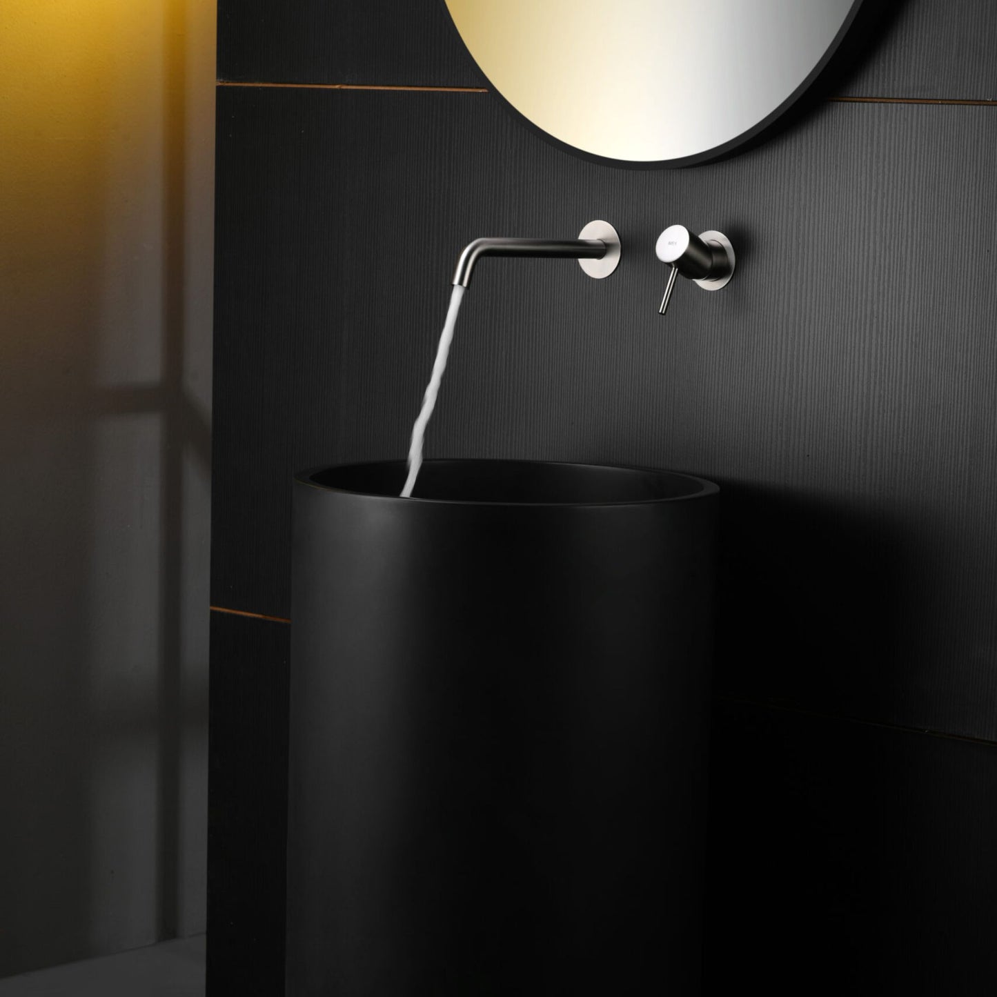 # RUBINETTO LAVABO MONOCOMANDO DA INCASSO MONZA - IMEX in nichel spazzolato