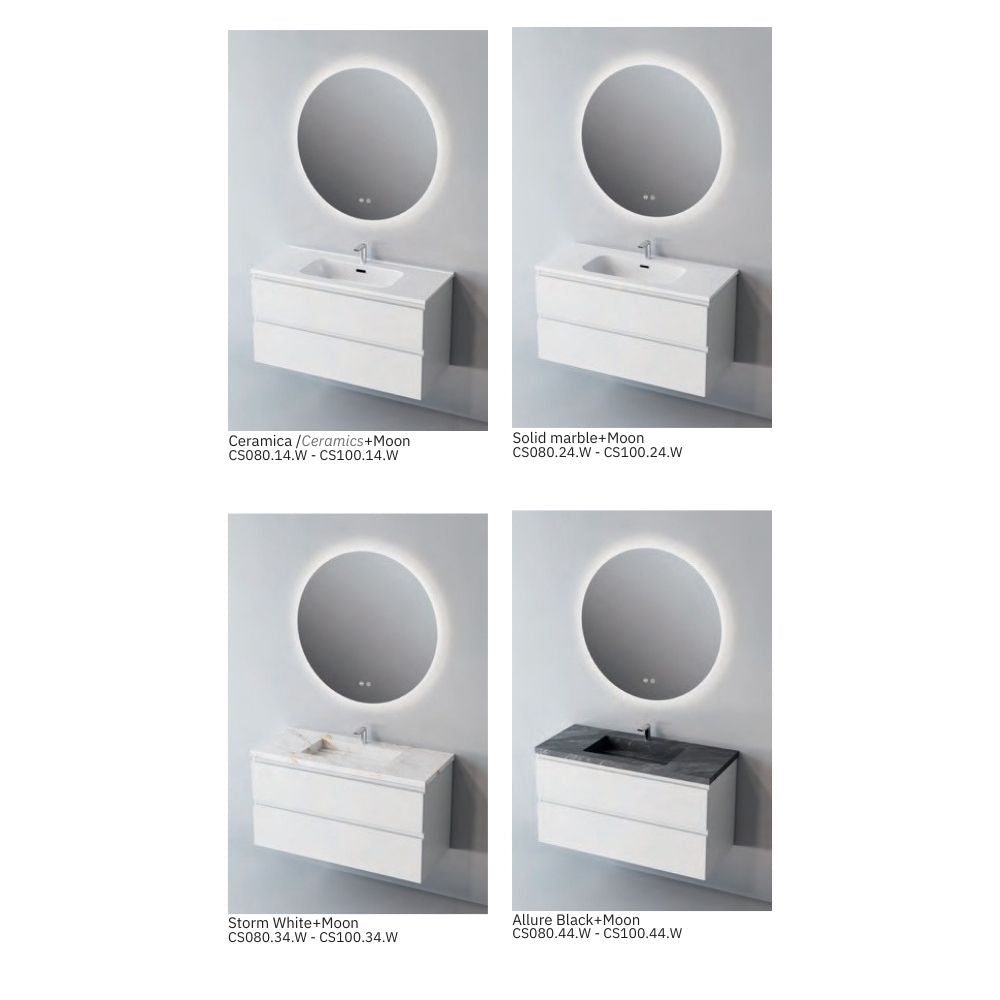 # MOBILE SOSPESO CONTRACT STEP BIANCO 100Cm - NOFER mobile con 2 cassetti