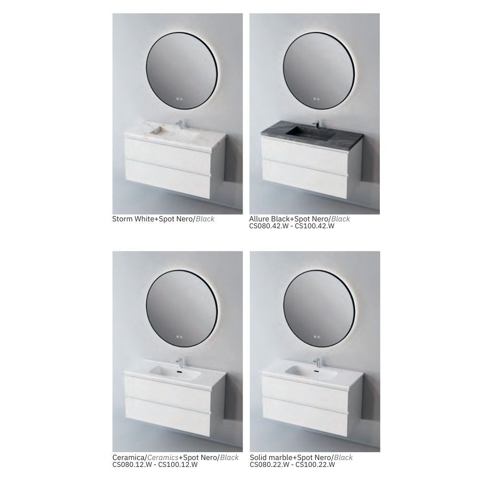 # MOBILE SOSPESO CONTRACT STEP BIANCO 100Cm - NOFER mobile con 2 cassetti