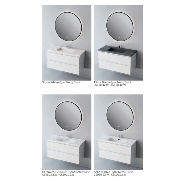 # MOBILE SOSPESO CONTRACT STEP BIANCO 100Cm - NOFER mobile con 2 cassetti