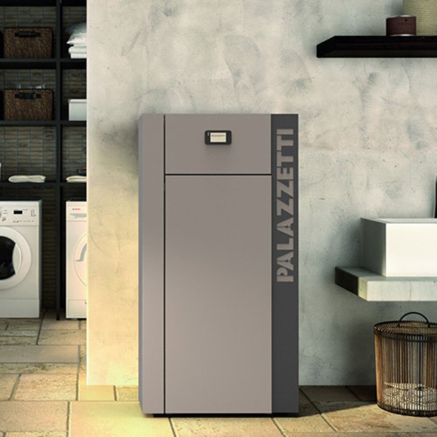 CALDAIA A PELLET JPS 25 Acqua 23kW A+ PALAZZETTI per riscaldamento ad acqua con sistema autopulente, combustione ottimizzata e gestione evoluta dell’impianto
