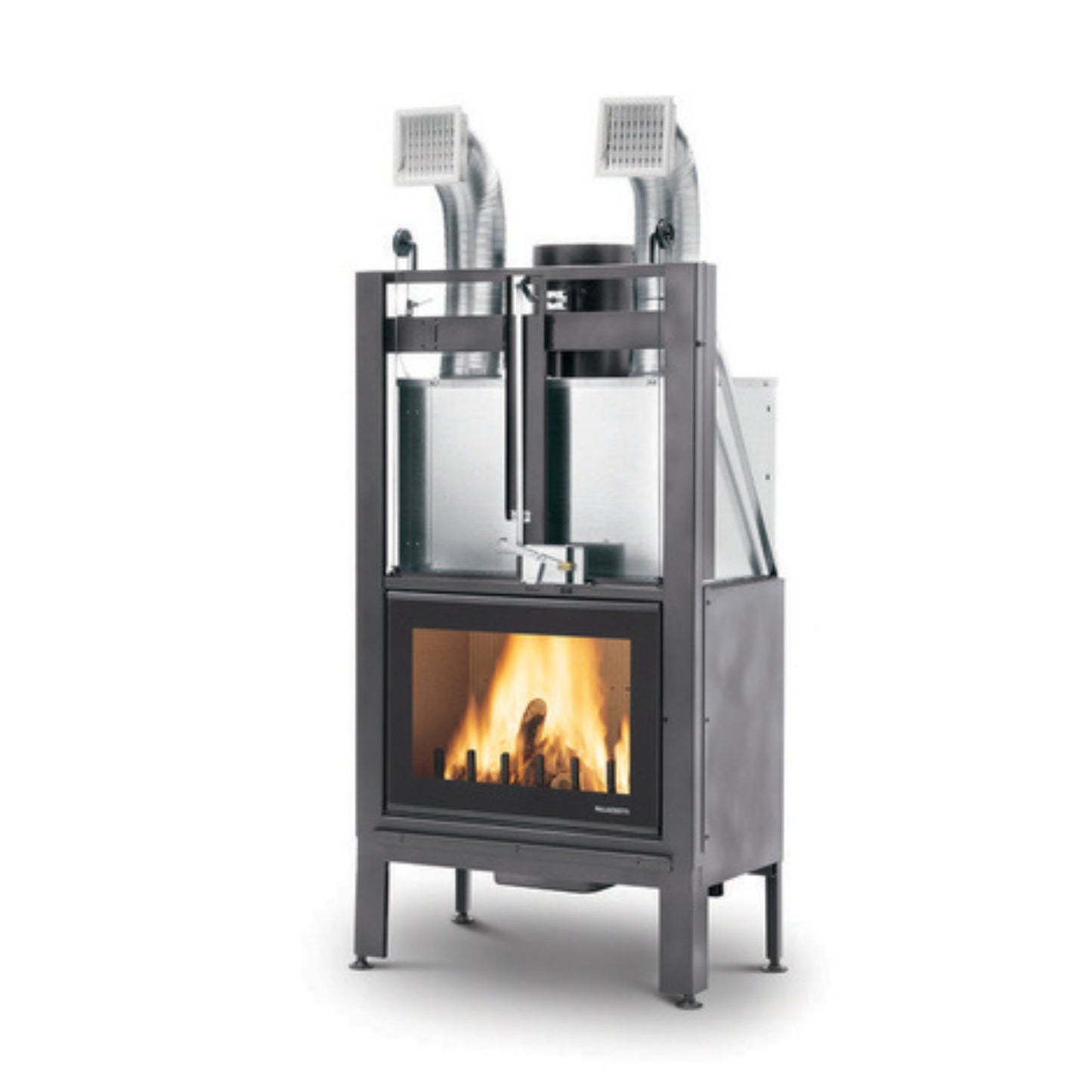 CAMINETTO A LEGNA ECOMONOBLOCCO MX78 Aria Irraggiamento 13kW A PALAZZETTI ad aria con focolare in ghisa e refrattario per riscaldamento domestico efficiente