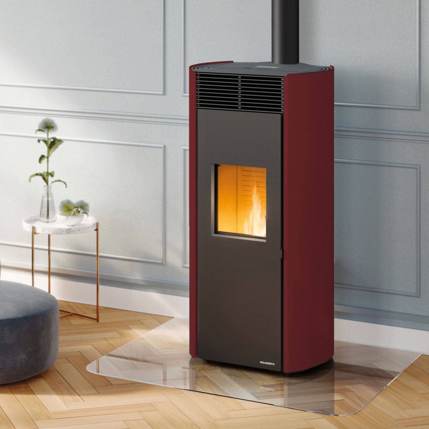 STUFA A PELLET CLELIA TC 9 US aria canalizzabile 9kW PALAZZETTI ermetica braciere t3 alta efficienza 5 stelle