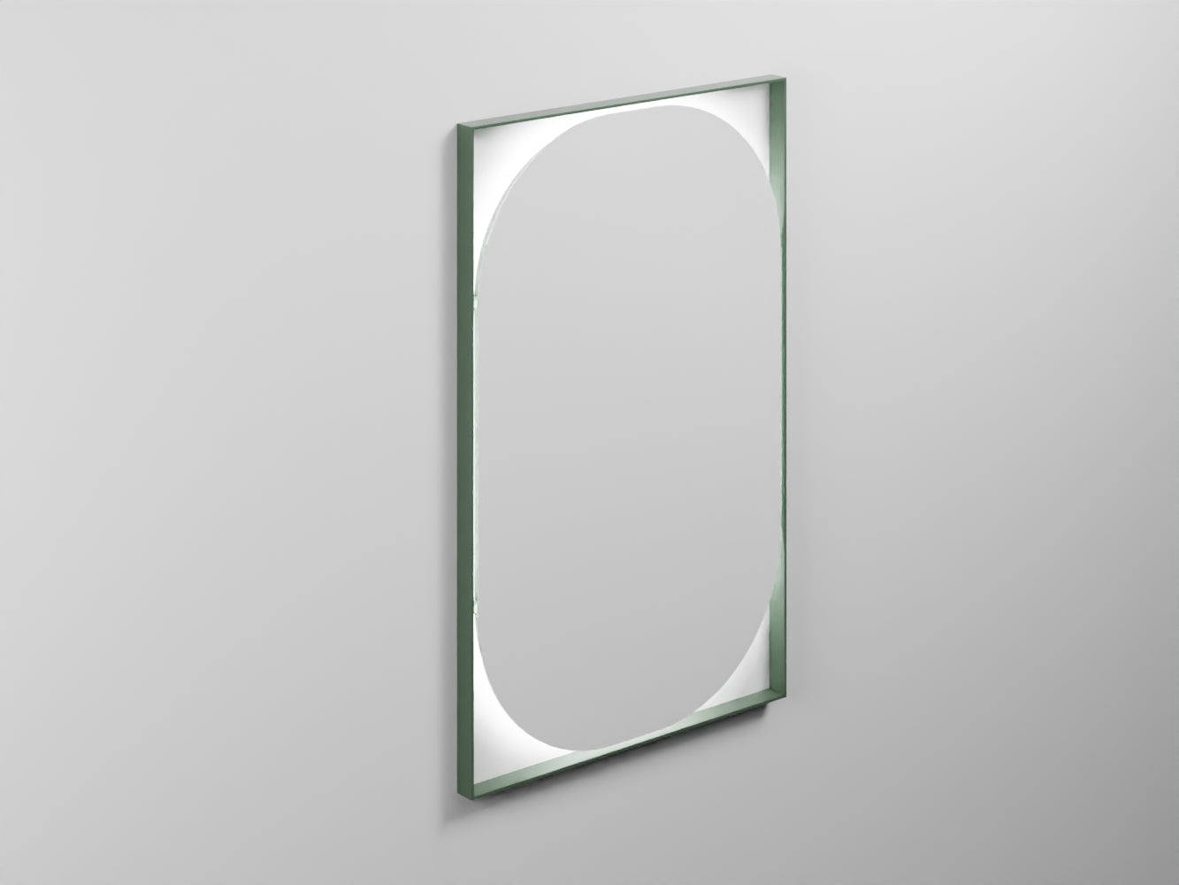 # SPECCHIO OVALE ELLE - CIELO dalle linee essenziali e sofisticate Made in Italy