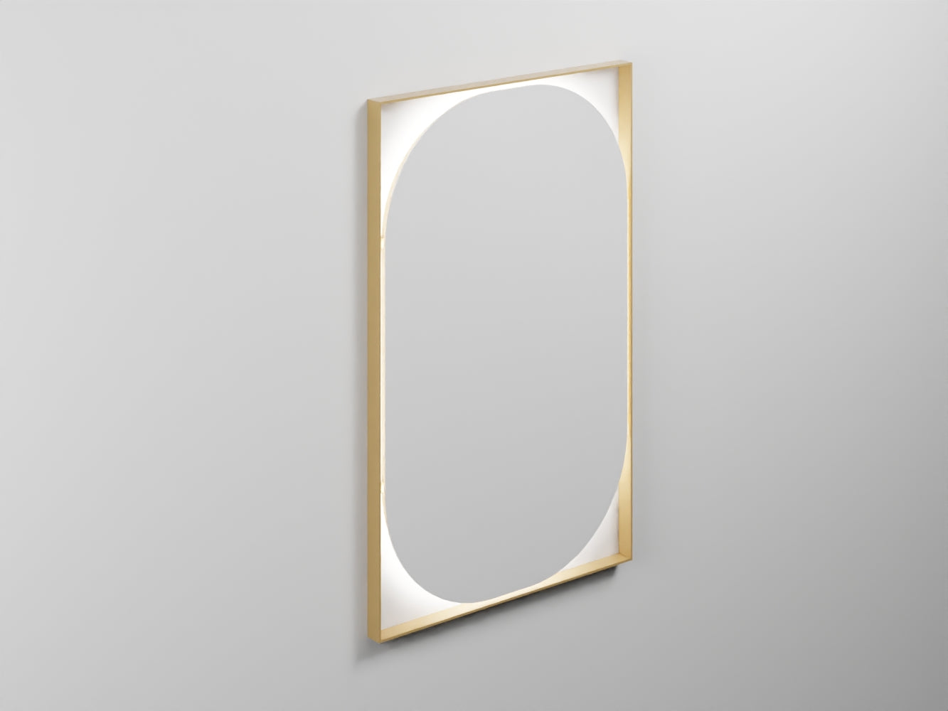 # SPECCHIO OVALE ELLE - CIELO dalle linee essenziali e sofisticate Made in Italy