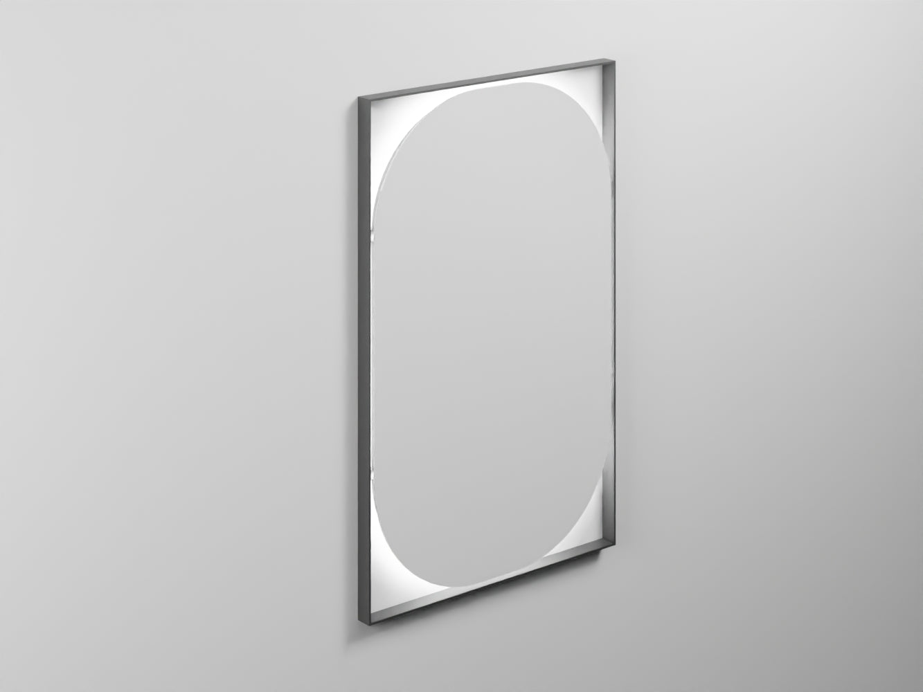 # SPECCHIO OVALE ELLE - CIELO dalle linee essenziali e sofisticate Made in Italy