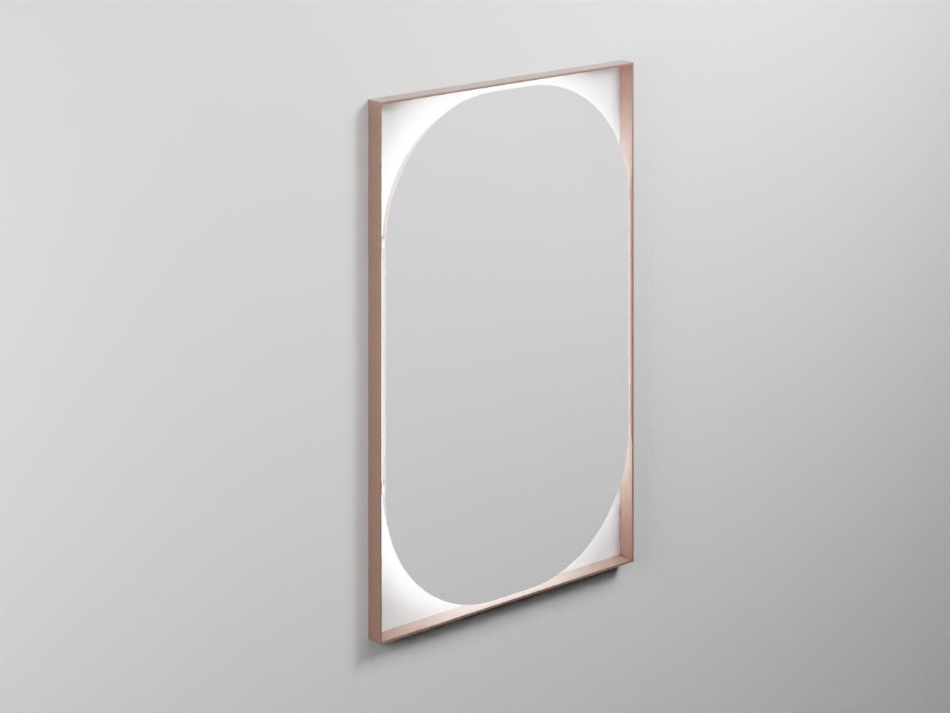 # SPECCHIO OVALE ELLE - CIELO dalle linee essenziali e sofisticate Made in Italy