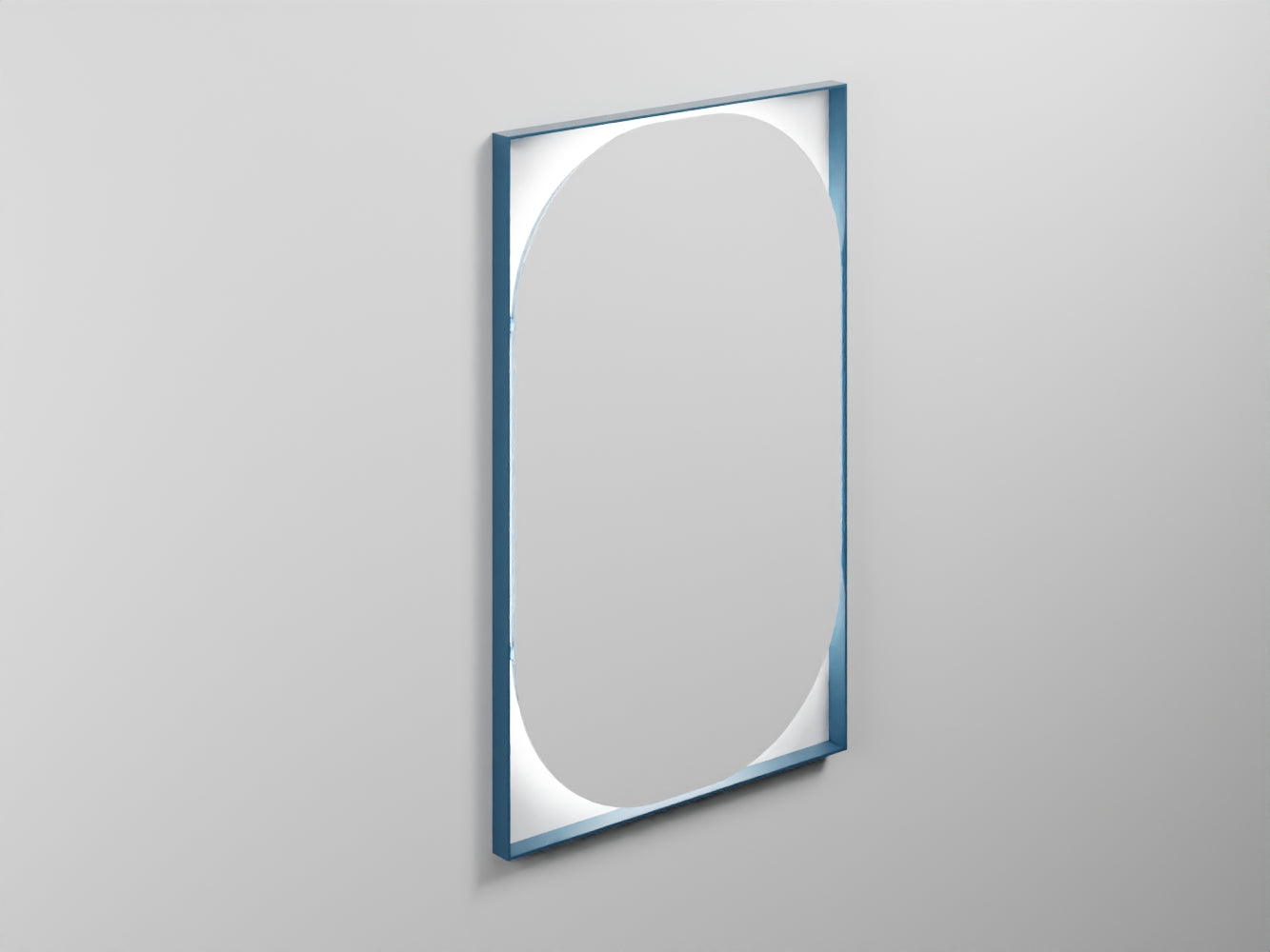 # SPECCHIO OVALE ELLE - CIELO dalle linee essenziali e sofisticate Made in Italy