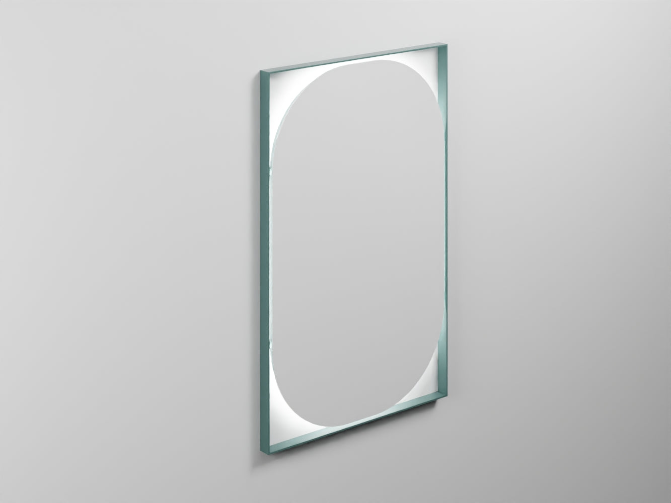 # SPECCHIO OVALE ELLE - CIELO dalle linee essenziali e sofisticate Made in Italy