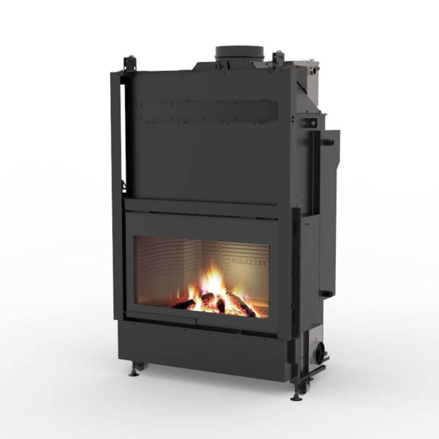 TERMOCAMINO a vaso aperto TERMOPALEX HWT 86F 29kW A PALAZZETTI camino con camera di combustione in Thermofix caminetto riscaldamento ad acqua