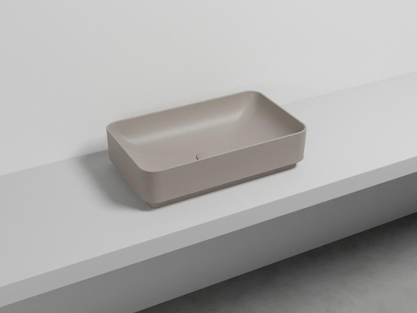 # LAVABO RETTANGOLARE 60 MARE - CIELO lavandino da appoggio dalle linee pure ed esseenziali